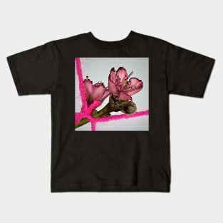 Tied Peach Blossom Kids T-Shirt